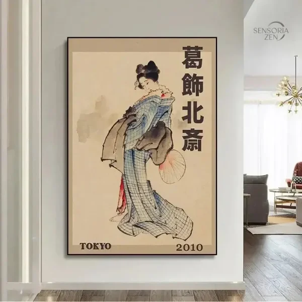 Affiche décorative japonaise - Art de Hokusai et Koson