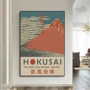 Affiche artistique Hokusai - Style japonais