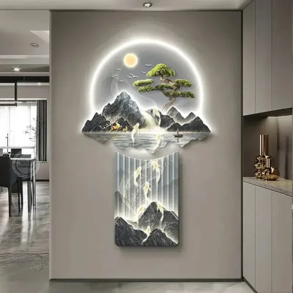 Éclairage mural japonais LED pour une ambiance sereine et apaisante