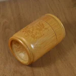 Élégante boîte à thé en bois sculpté, idée déco pratique