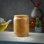 Boîte décorative en bambou pour amateurs de thé raffinés