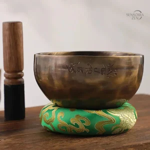 Bol Tibétain Feng Shui en laiton pour méditation et chakras