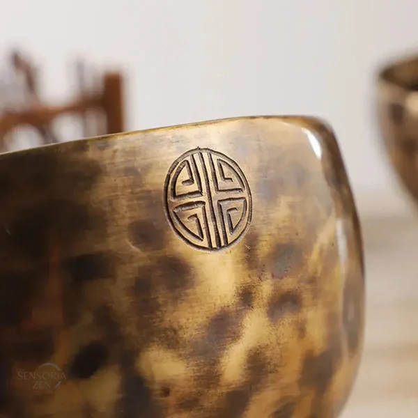 Accessoire de méditation Feng Shui en métal tibétain