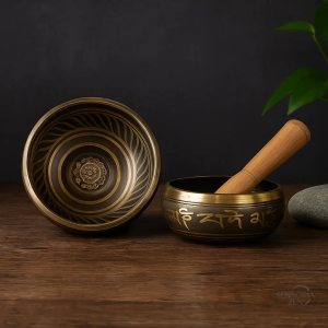 Bol Tibétain en métal pour pratiques de yoga et méditation