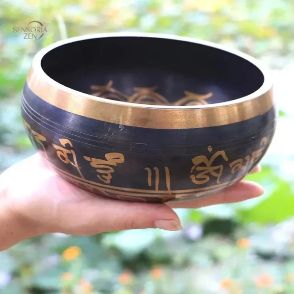 Bol de méditation tibétain pour relaxation et bien-être
