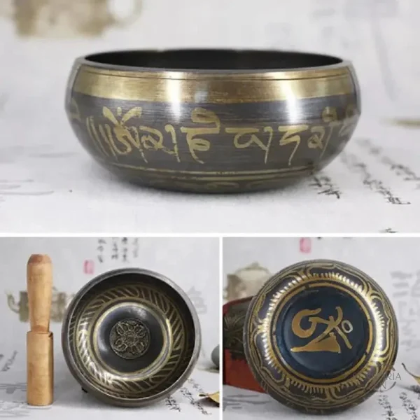 Accessoire de yoga : Bol Feng Shui en métal authentique