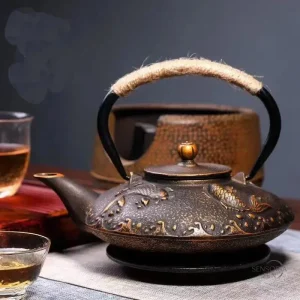 Bouilloire japonaise en fonte, idéale pour eau chaude