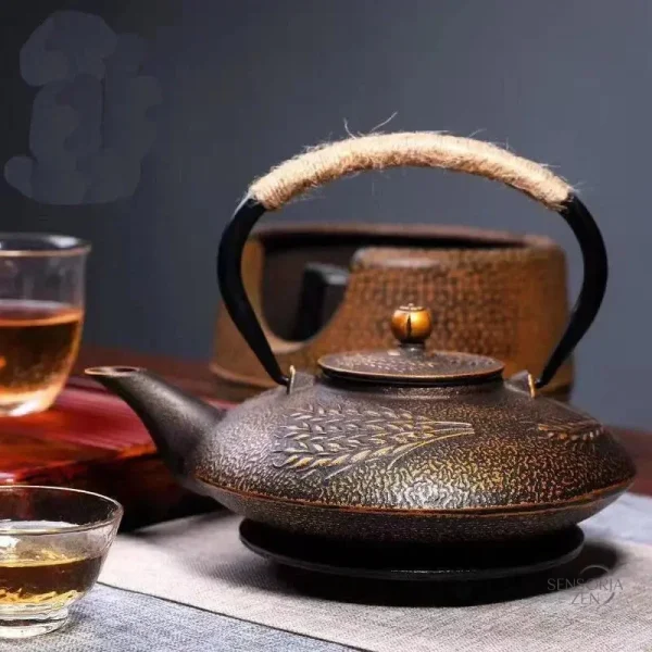 Eau chaude et thé optimal avec bouilloire en fonte 700ml