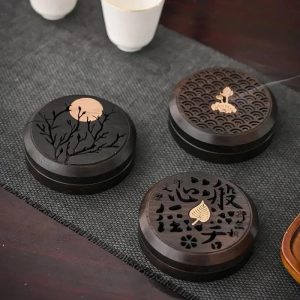Brûleur d'Encens Bois Santal dans une boîte décorative