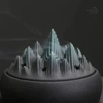 Élégant brûleur d'encens en céramique zen