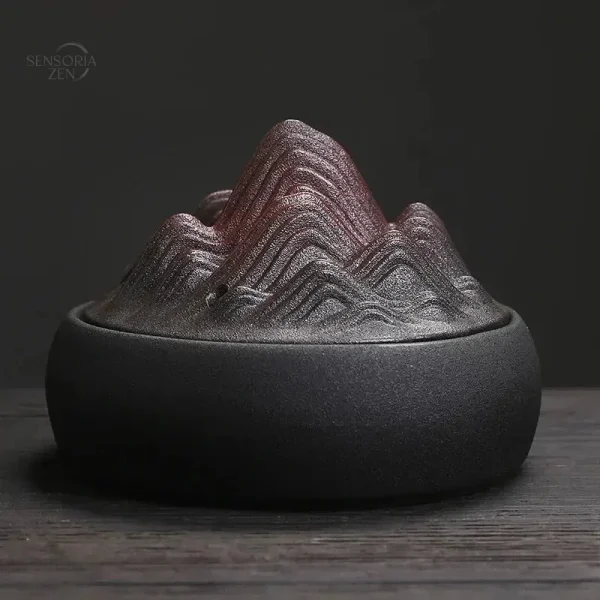 Brûleur d'encens moderne en céramique Montagne