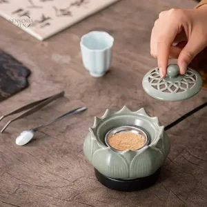 Brûleur d’Encens Électrique en forme de lotus