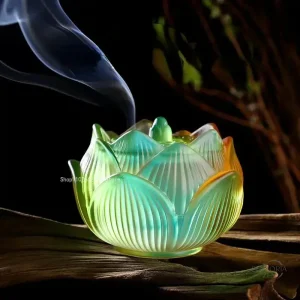 Design lotus dégradé pour profiter d'encens parfumé