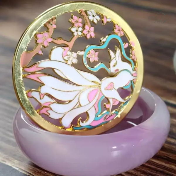 Brûleur d'Encens en Verre représentant un renard