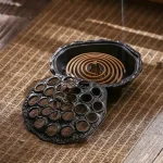 Brûleur d'encens Lotus en laiton décoratif pour une ambiance zen