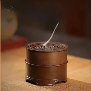 Brûleur d'Encens Sceau Cuivre Doré Zendo