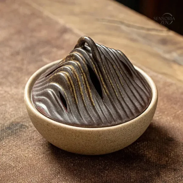 Brûleur d'encens japonais, ambiance zen et méditative