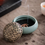 Trépied Zen – Brûleur d’Encens en Céramique Artisanale