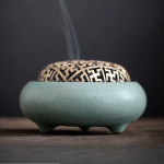 Accessoire de méditation : brûleur en céramique