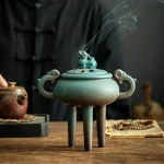 Brûleur d’Encens Tripode en Céramique Zen