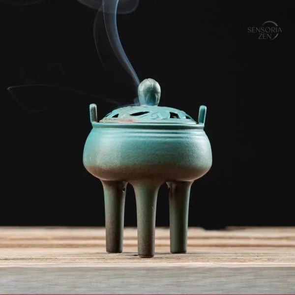 Brûleur d'encens design tripode pour moments de détente