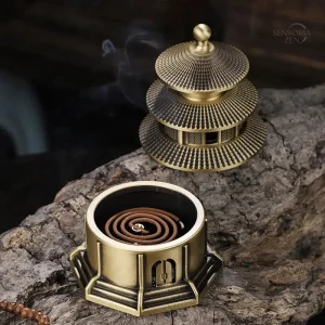 Brûleur d'encens en laiton au style antique