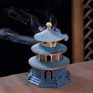 Accessoire zen : brûleur d'encens en laiton
