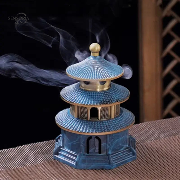 Accessoire zen : brûleur d'encens en laiton