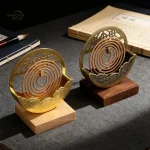 Porte-encens spirale vintage pour bâtons