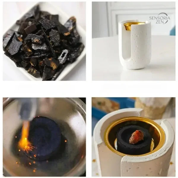 Brûleur d'Encens Oriental en pierre naturelle