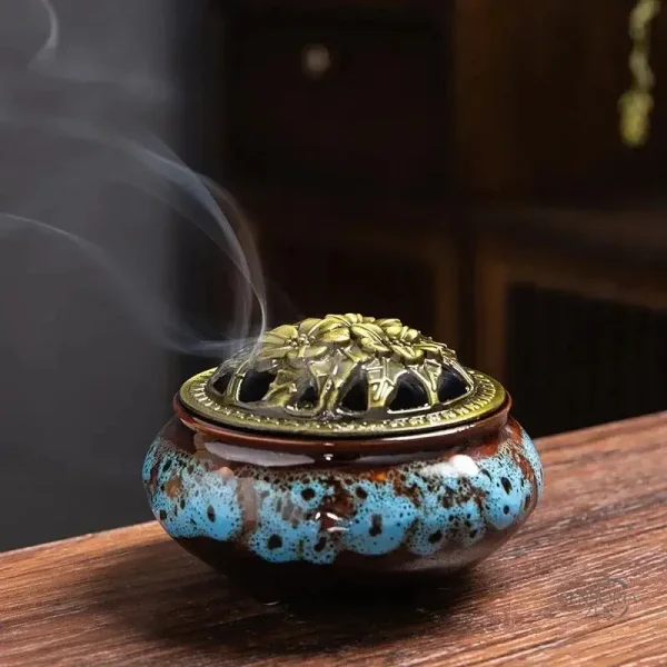 Brûleur d’encens céramique pour créer une atmosphère paisible