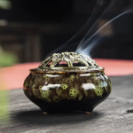 Brûleur Encens Céramique Bouddhiste pour méditation - vue 3
