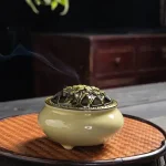 Accessoire zen : brûleur d'encens en céramique design