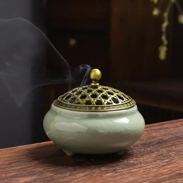 Brûleur d'encens Bouddhiste, outil pour méditation tranquille