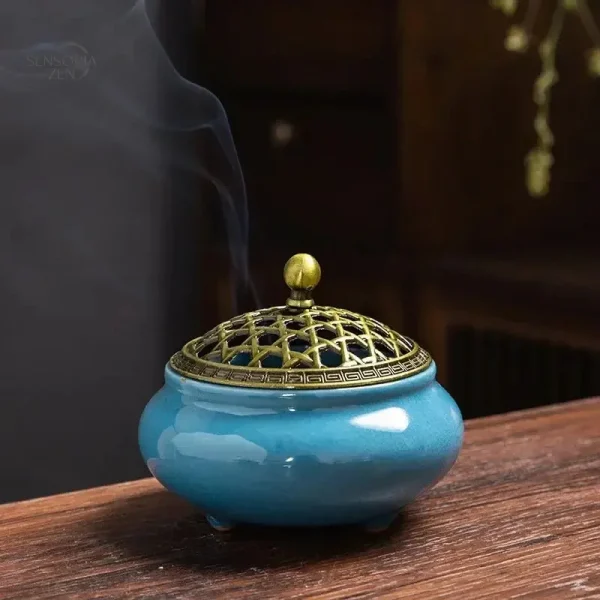 Brûleur céramique Bouddhiste, pour une ambiance sereine