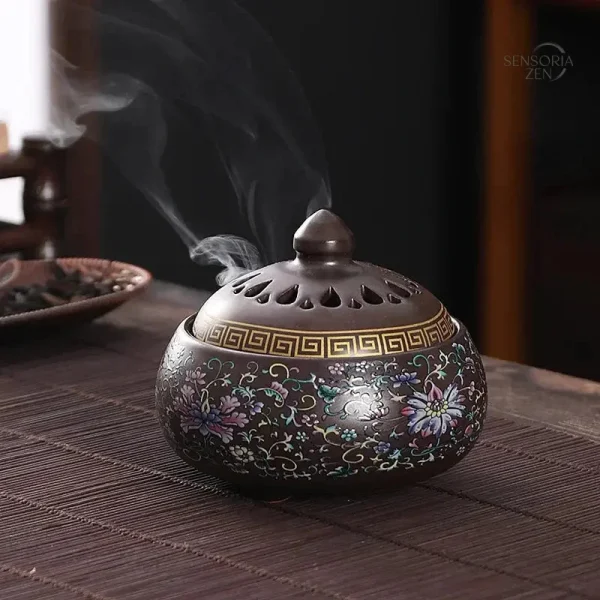 Brûleur à encens céramique style impérial