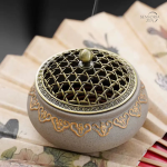 Accessoire zen noir et blanc pour encens