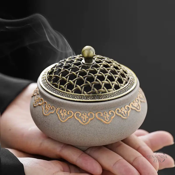 Brûleur d’encens élégant en céramique