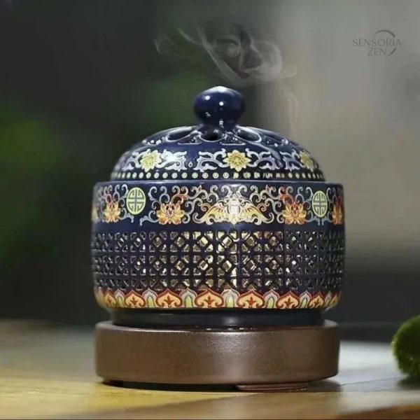 bruleur-encens-electrique-emaille-bleu-1 Brûleur Électrique Encens – Émail Bleu Oriental