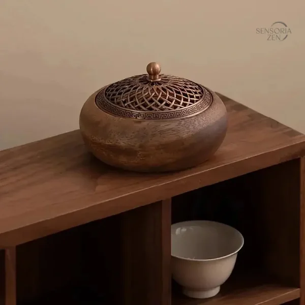 Accessoire de purification en bois de noyer