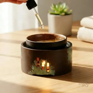 Diffuseur à bougie en céramique pour huiles essentielles