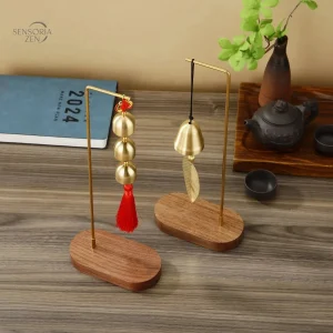 Carillon Feng Shui en cuivre pour harmonie intérieure