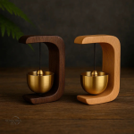 Carillon Feng Shui en Bois et Cuivre, décoration apaisante