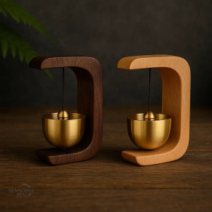 Carillon Feng Shui en Bois et Cuivre, décoration apaisante