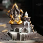 Encens de décoration avec forme de lotus et Ganesh