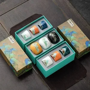 Coffret 3 Tasses à Thé Céramique Japonaise
