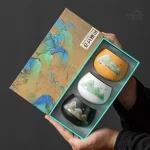 Tasses à thé en céramique, design japonais élégant