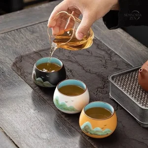 Coffret de tasses pour les amateurs de thé japonais