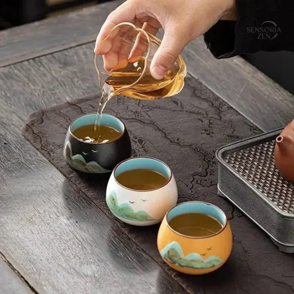 Coffret de tasses pour les amateurs de thé japonais