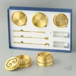 Coffret Brûleur d'Encens Laiton 3 pièces